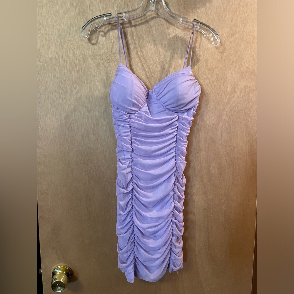 Rouched mini dress